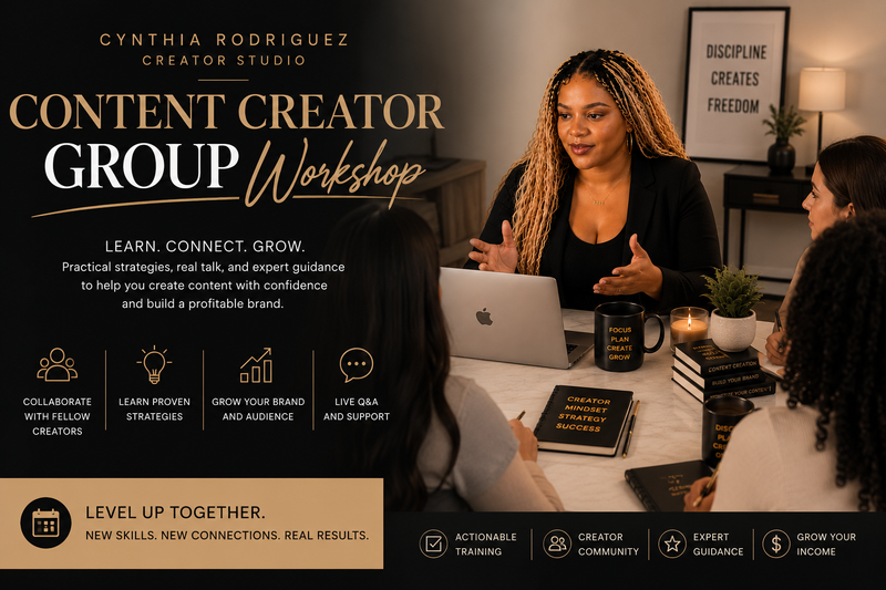 Content Creator Group Workshop